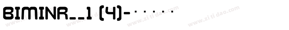 BIMINR__1 (4)字体转换
